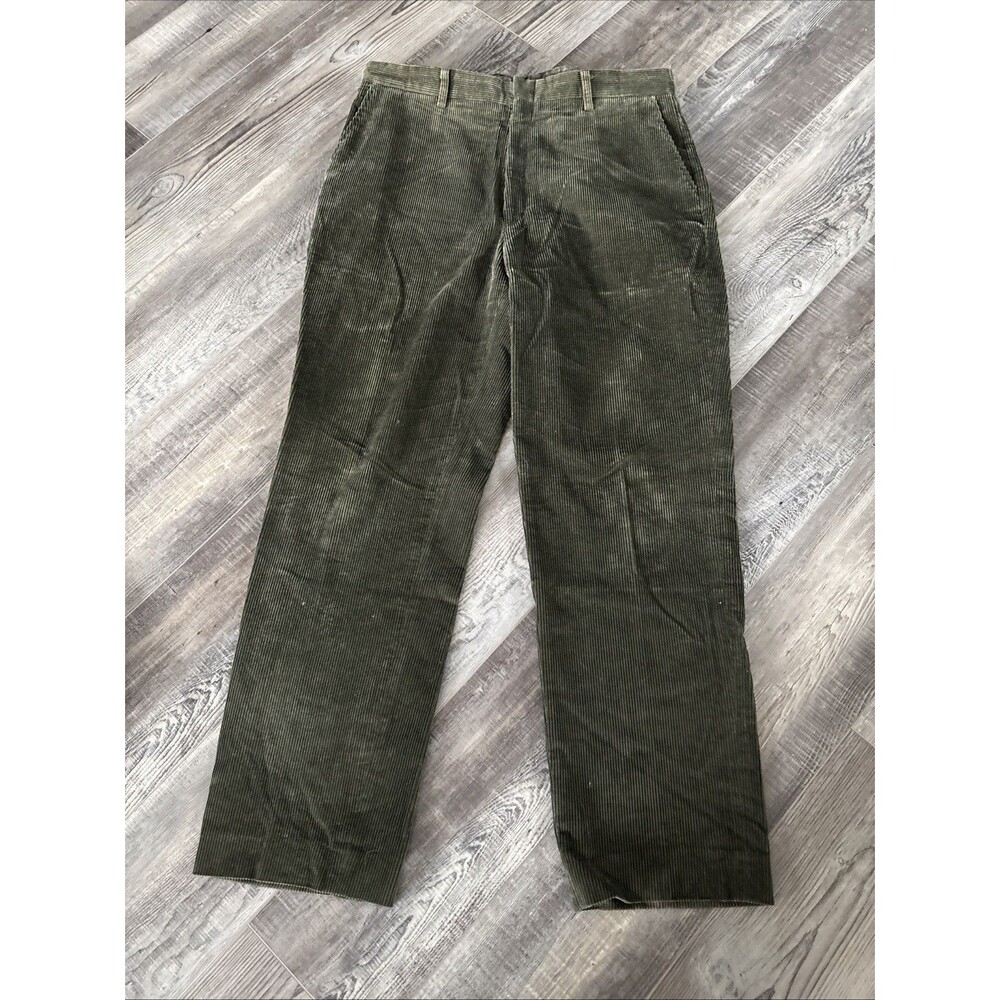 Eddie Bauer pants mens 38x34baggy leg wide wale corduroy 90% cotton VTG USA
